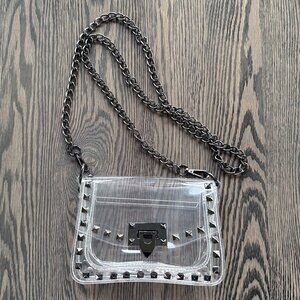 👜 Clear Stadium Bag ~ Jackie Crossbody by Clearly Handbags // EUC!